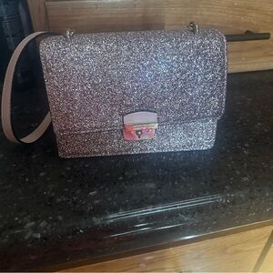 NEW Kate Spade Pink Glitter Crossbody Bag
